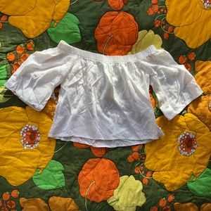 American Apparel White Crop Top